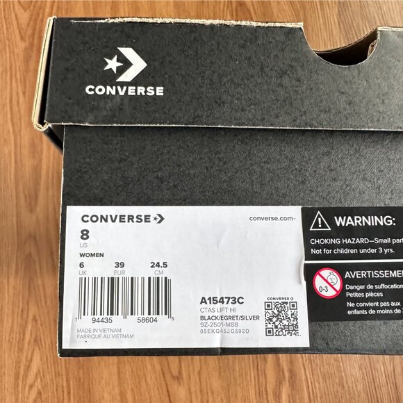 ⭐Converse Chuck Taylor All Star Platform Western Chain Sz 8 Womens Shoes A15473C - Picture 12 of 13